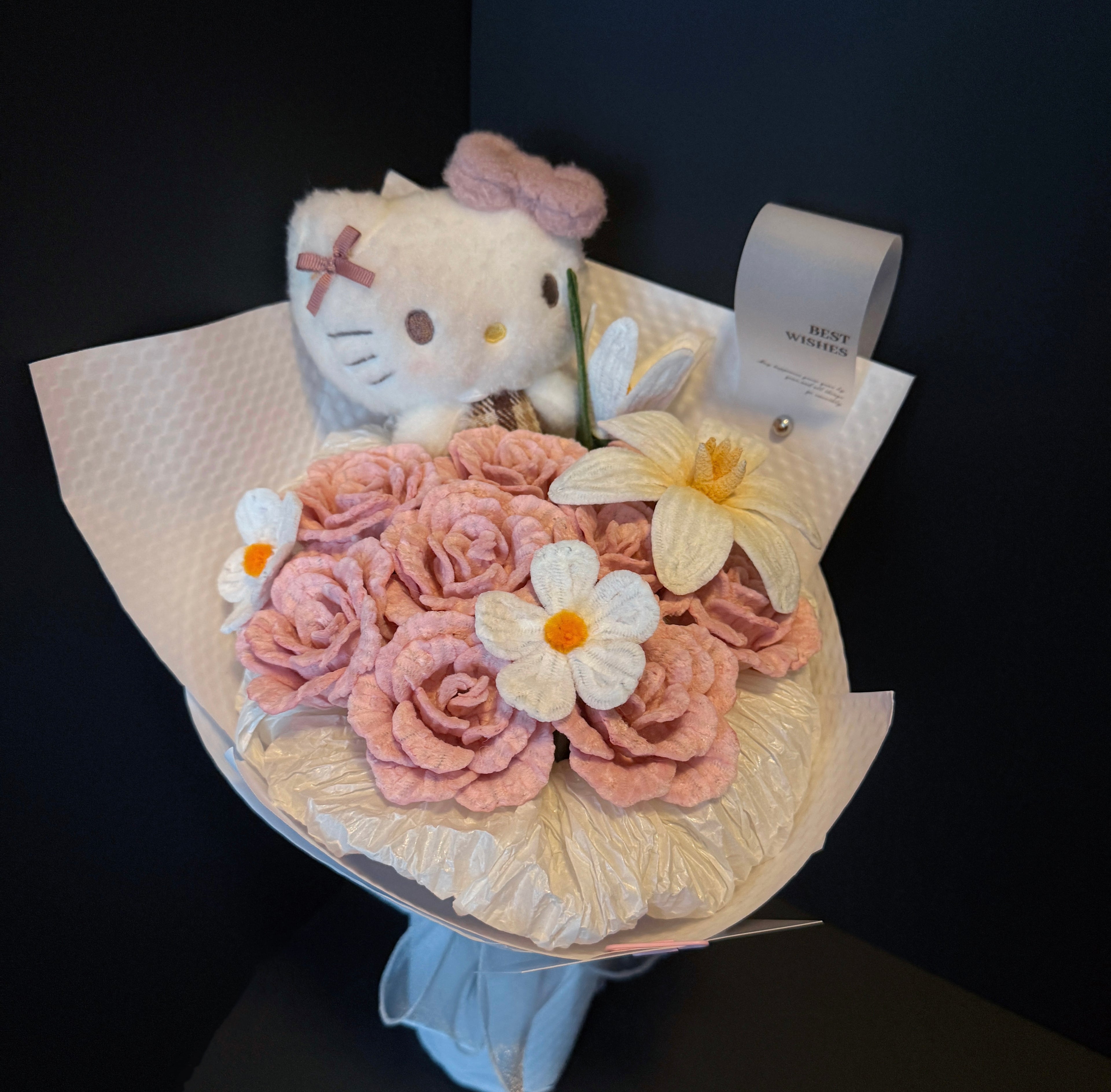 Peach Rose Bloom (Plush Not Included)